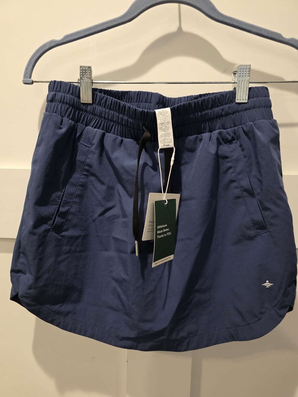 Halara Women's High Waisted Drawstring 2-in-1 Curved Hem Mini Golf Skirt XS New
